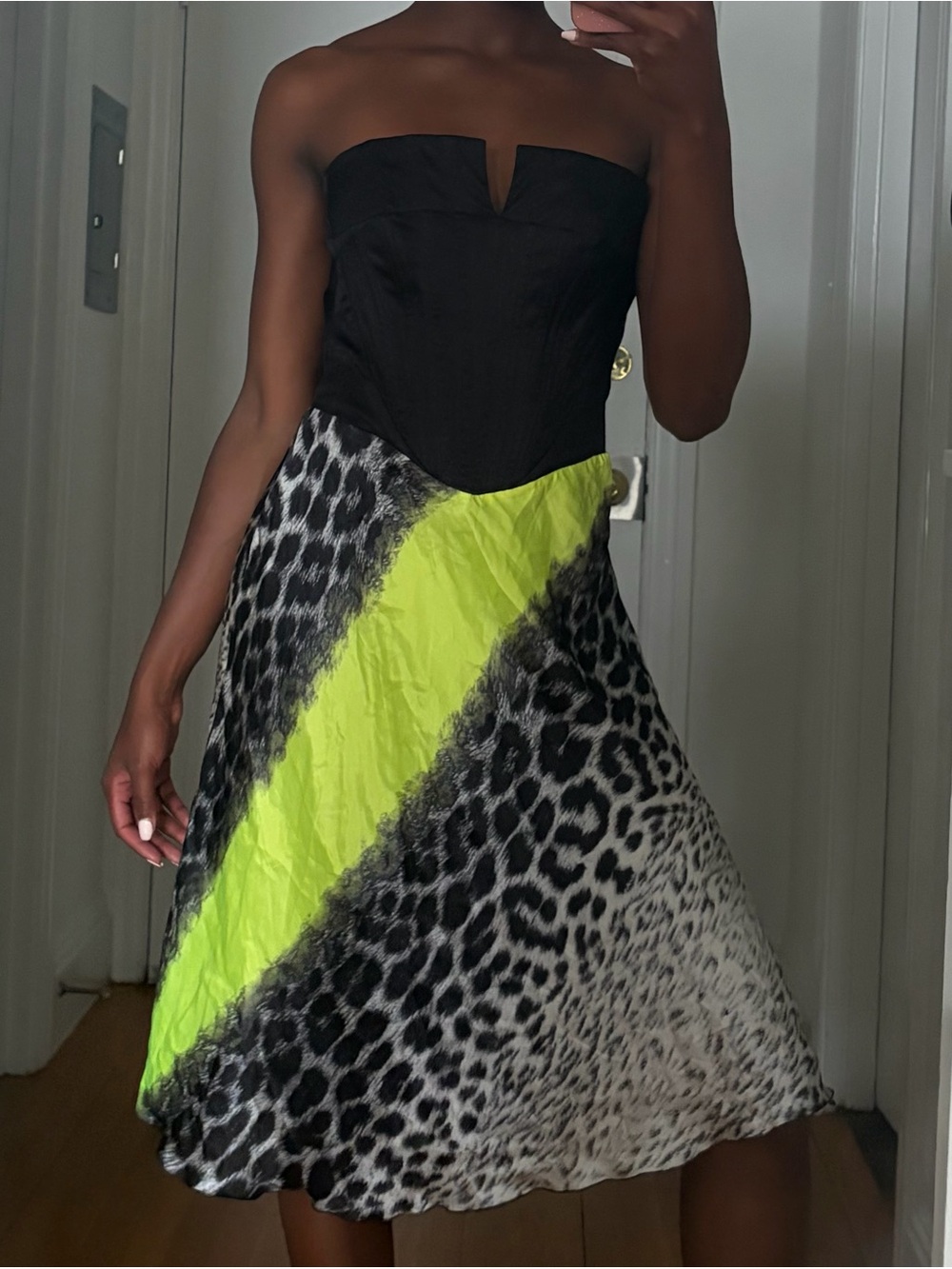 Vintage Cavalli Leopard Print Corset Dress - Picture 10 of 11